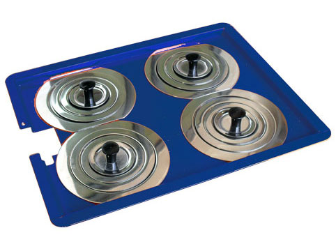 Evaporation lid four openings of 80mm for WB-5